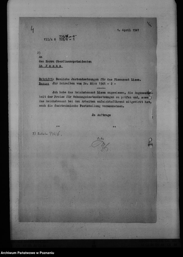 Obraz 8 z jednostki "Bauplätze für die Reichsbauämter, Finanzämter"