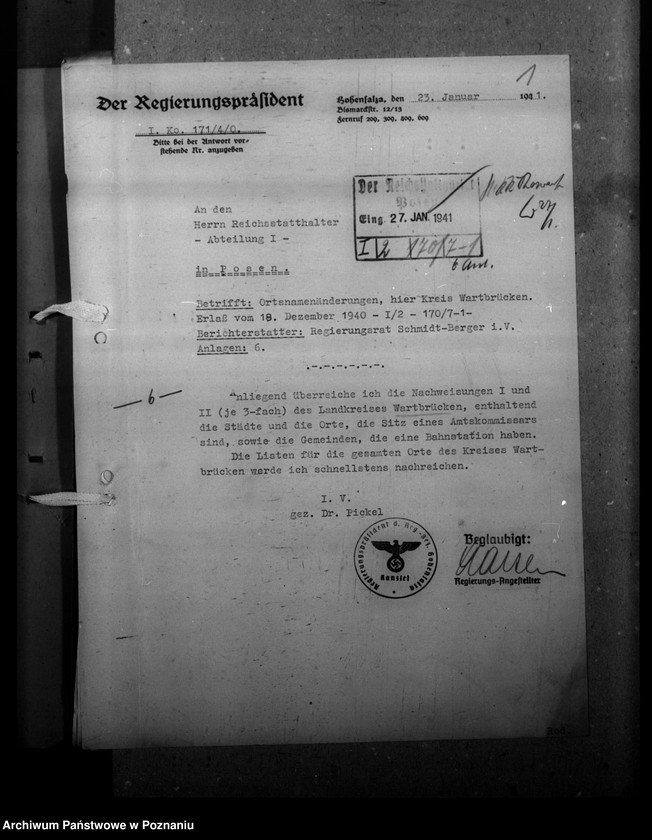 Obraz 5 z jednostki "Ortsnamenänderung - Kreis Warthbrücken (Koło)"