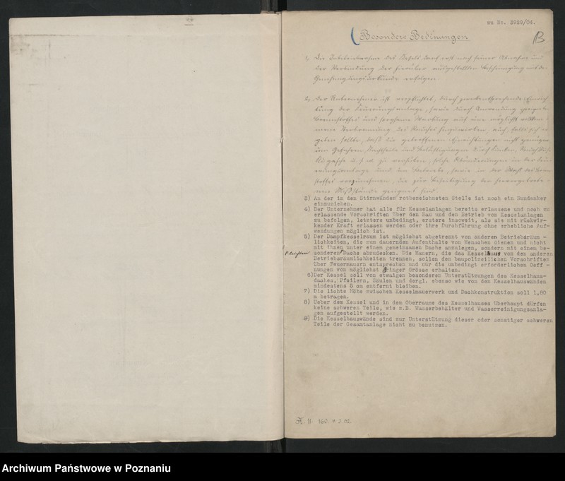 image.from.unit.number "Acta betreffen Konzessionierung eines feststehenden Dampfkessels zum Brennereibetrieb des Rittergutsbesitzers Iowanne in Lenartowitz"