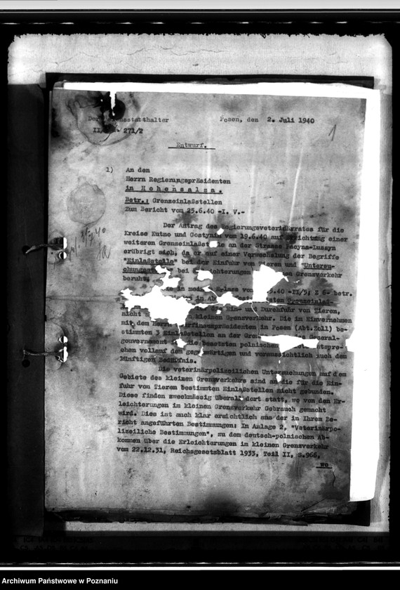 Obraz 5 z jednostki "Genzeinlasstellen. Vieheinfuhr"