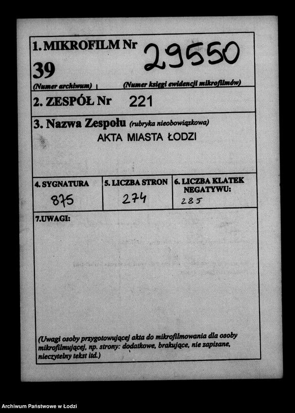 Obraz 2 z jednostki "Akta tyczące się przesiedlenia"