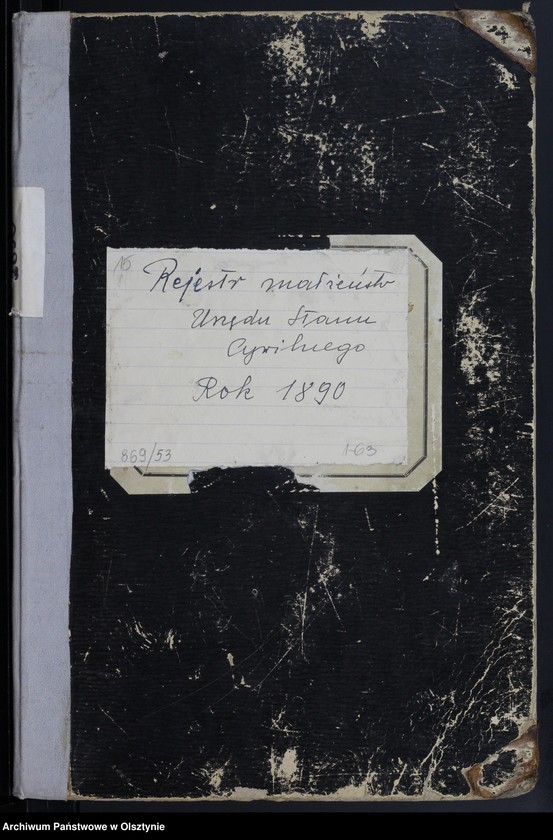 image.from.unit.number "Heiraths-Haupt-Register Nr 1 - 63"