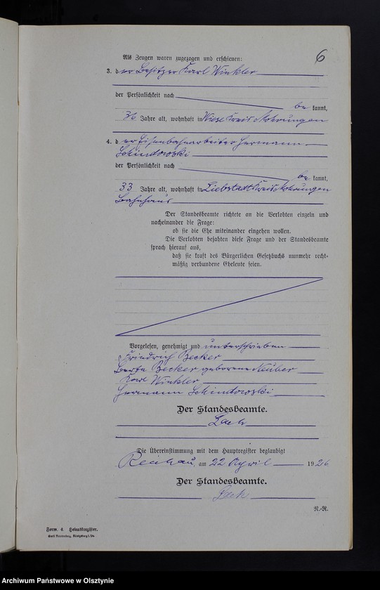 image.from.unit.number "Heirats-Neben-Register Nr 1 - 26"