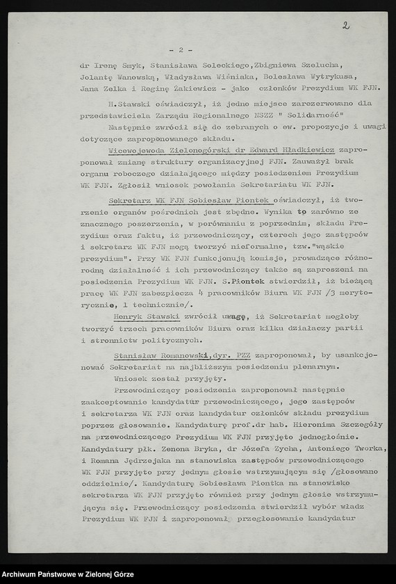 image.from.unit.number "Posiedzenia plenarne Wojewódzkiego Komitetu Frontu Jedności Narodu"