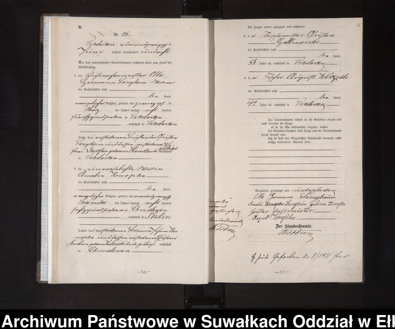 image.from.unit.number "Heirats-Haupt-Register des Königlichen Preussischen Standes-Amtes Nikolaiken Kreis Sensburg"