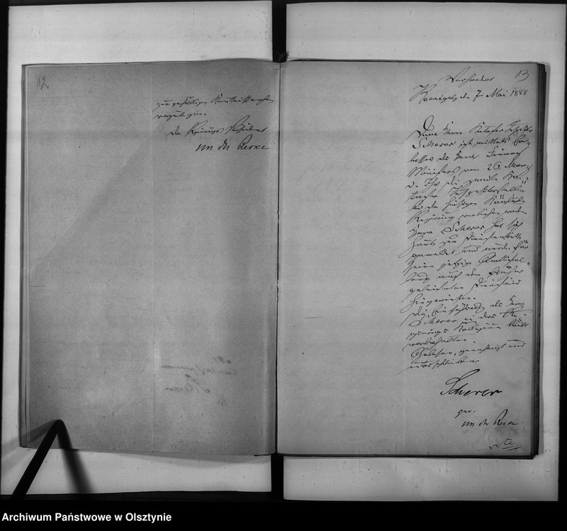 image.from.unit.number "Zwieten Kataster Insopektor Scherer [Franz], von 1. April 1890 erster Kataster Insopektor, 8. Dezember 1890 Steuerrath"