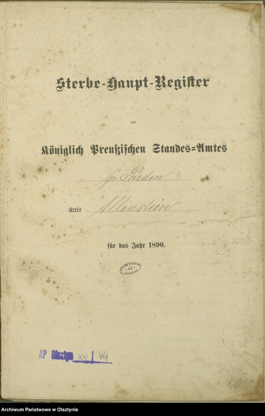 image.from.unit.number "Sterbe-Haupt-Register Nr 1 - 50"