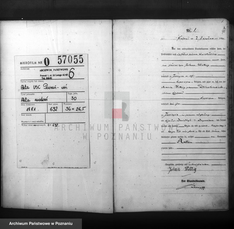 Obraz 2 z jednostki "Księga urodzeń"