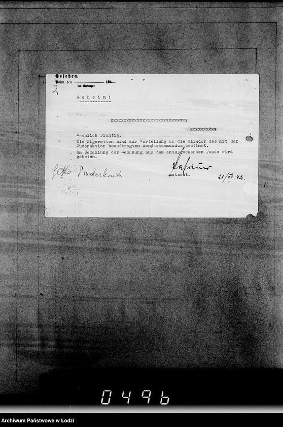 Obraz 6 z jednostki "Belege 803-909. Sonderkonto 12300."