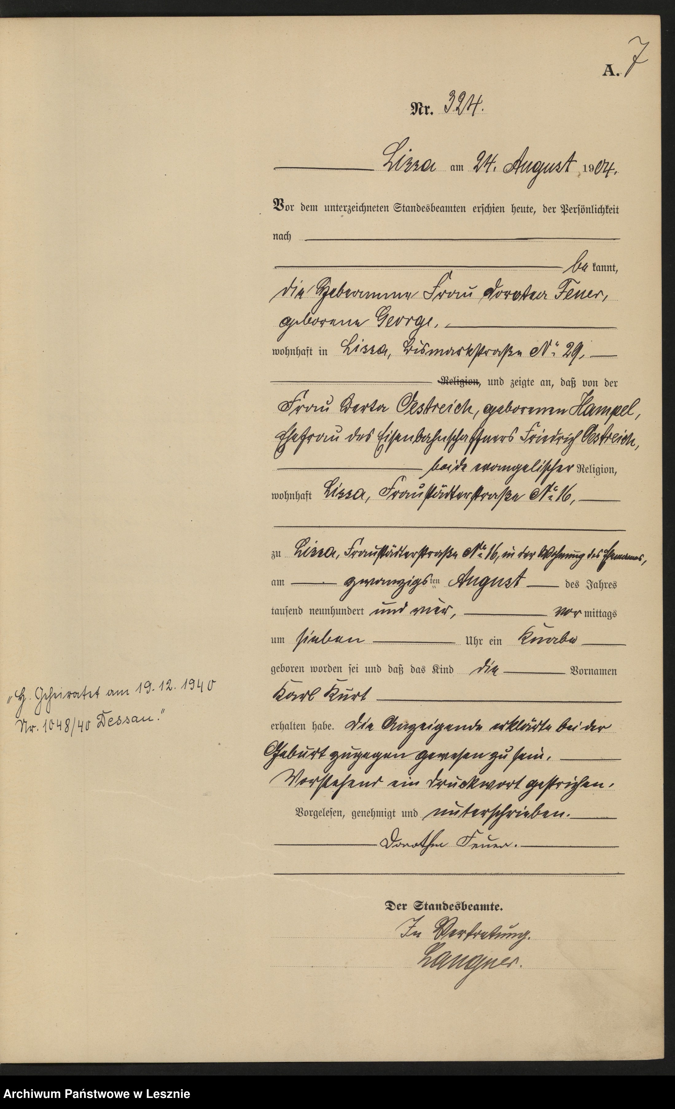 Skan z jednostki: [Księga urodzeń t.II]