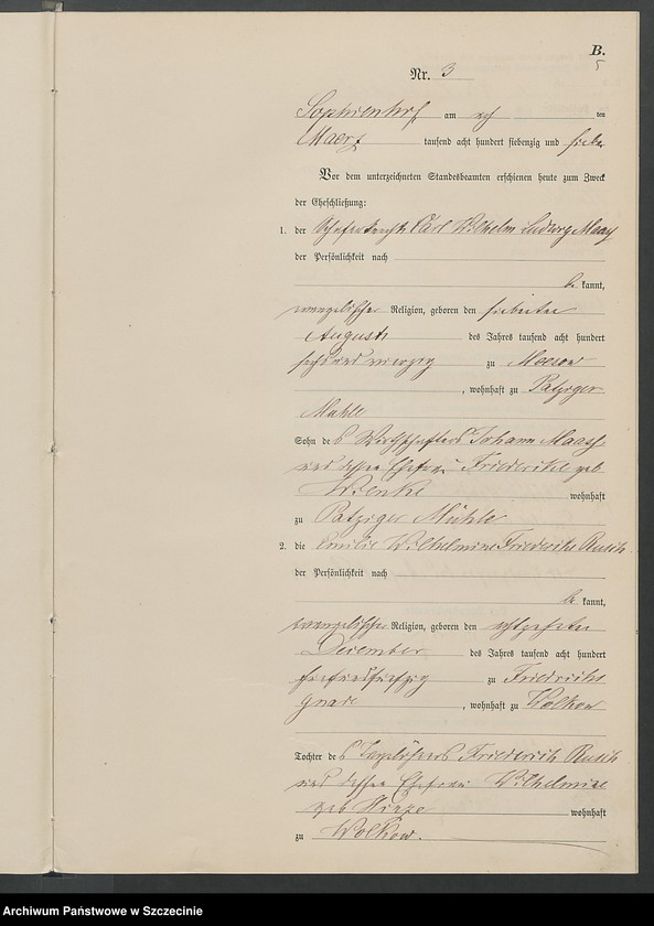 Obraz 16 z jednostki "Heiraths-Register (Neben-Register)"