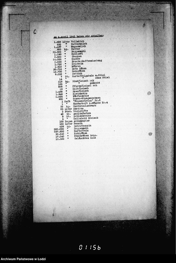 Obraz 10 z jednostki "[Dzienne, tygodniowe i miesięczne sprawozdania Gminy Żydowskiej w Getcie Łódzkim]"