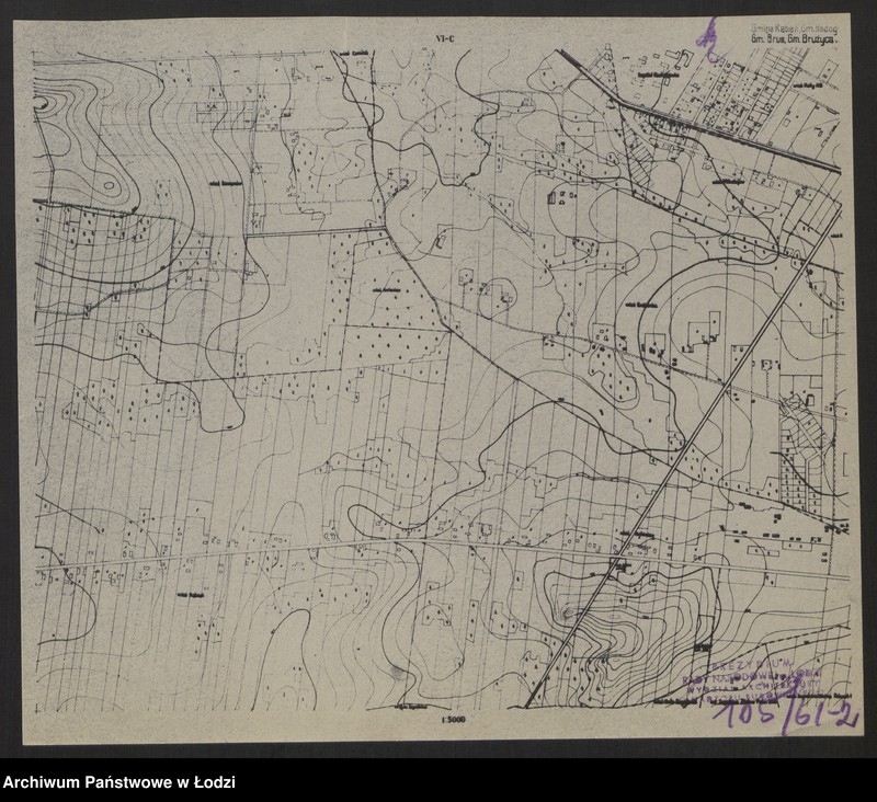 Obraz 3 z jednostki "Zmniejszenia fotograficzne planu miasta Łodzi i okolic 1:5000. Sekcja VI C"
