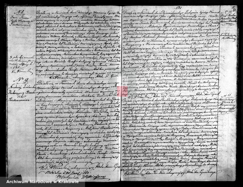 Obraz z zespołu "Akta stanu cywilnego Parafii Rzymskokatolickiej w Sławicach"