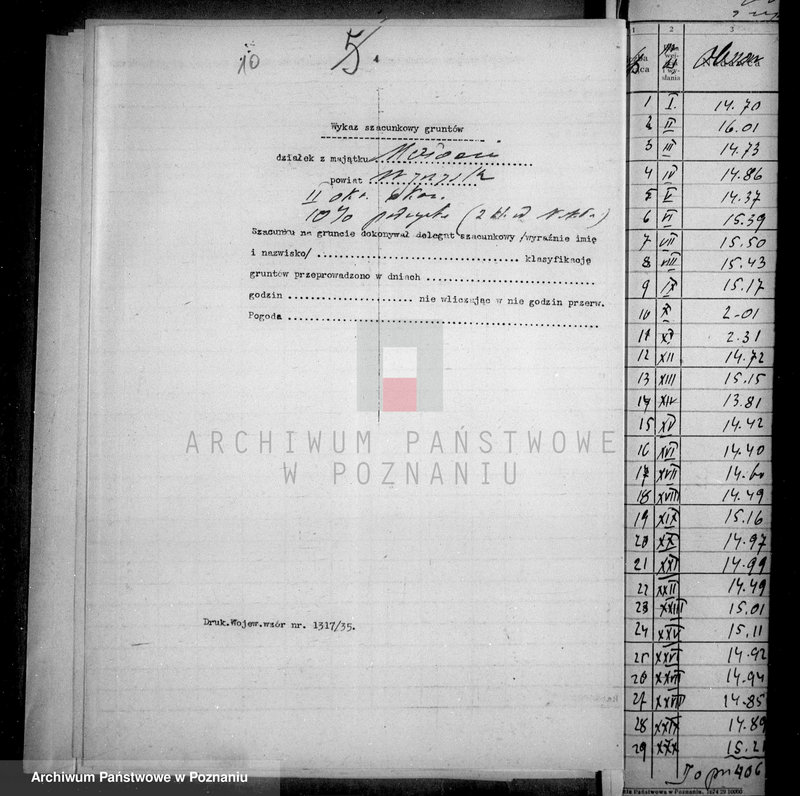 Obraz 16 z jednostki "Operat szacunkowy majątku Małocin powiatu wyrzyskiego"