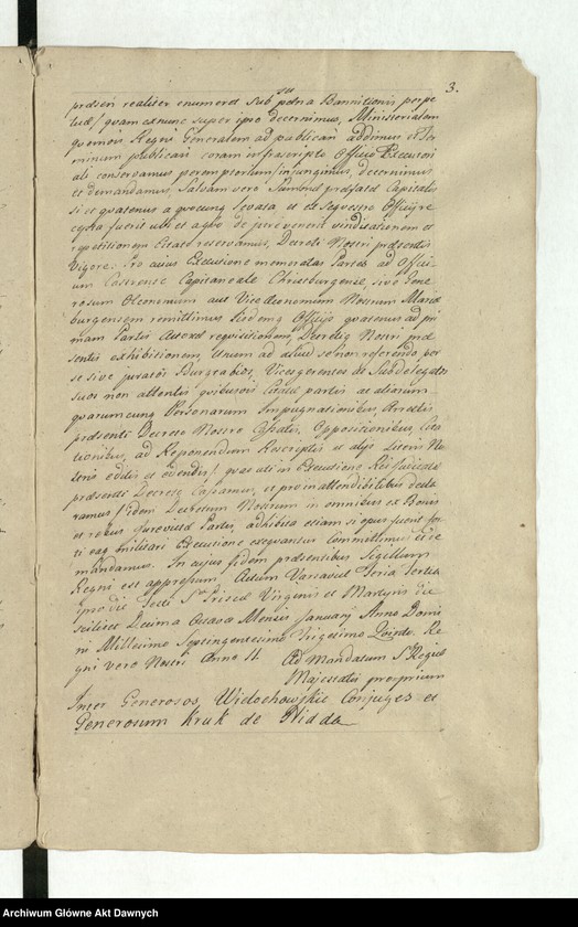 image.from.unit.number ""Acta decretorum Sae Rae Mtis Judicii Referendarialis Regni regnante - - Augusto III rege Poloniae - - Ad Relationem - - Antonii Sebastiani Dembowski, Antonii Łodzia Poniński, Josephi in Załuskie Załuski praepositi Varsaviensis etc. referendariorum. In annis 1735, 36, 38, 39, 40, 43, 44, 45, 46, 47, 48 et 49 emanatorum. Post fata generosi Michaelis Nagrodzki iudicii eiusdem notarii cura et impensis generosi Ioannis Nepomuceni Słomiński Metrices Regni praefecti completa et compactata Varsaviae"."