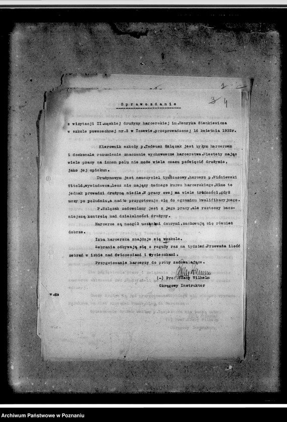 Obraz 7 z jednostki "Sprawozdania z wizytacji drużyn"