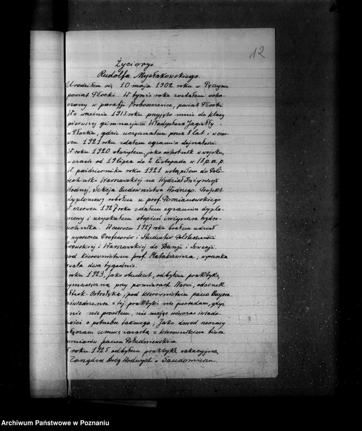 Obraz 16 z jednostki "Akta personalne inż.. Rudolf Mysłakowski /zatrudniony/ w Państwowej Inspekcji Dróg Wodnych Bydgoszcz"