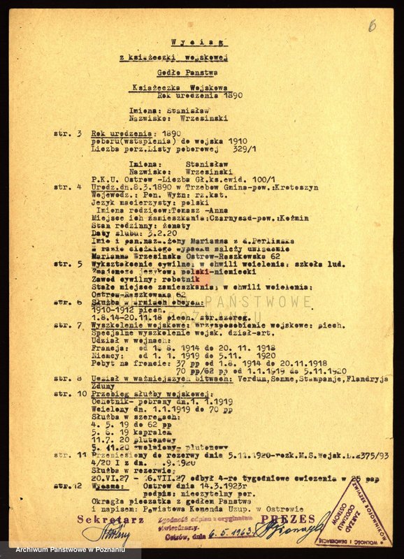 Obraz 19 z jednostki "Życiorysy powstańców wielkopolskich: W - tom Vlll /Wróblewski Wincenty - Wyzujek/."