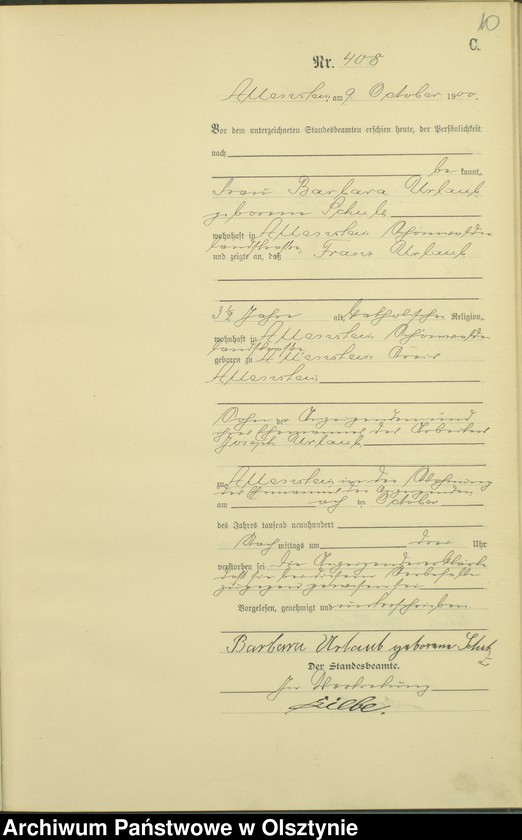 image.from.unit.number "Sterbe-Haupt-Register Tom II,Nr 400 - 522"