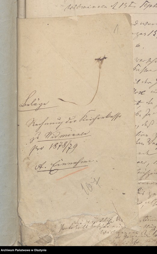 image.from.unit.number "Beläge zur Rechnung der Kirchenkassen zu Widminnen"