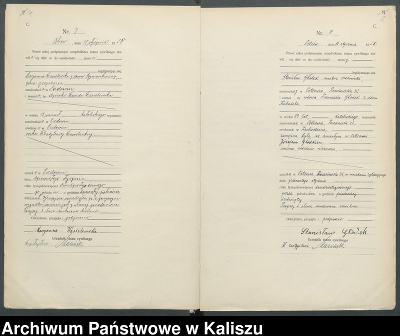 Obraz 8 z jednostki "[Księga zgonów]"