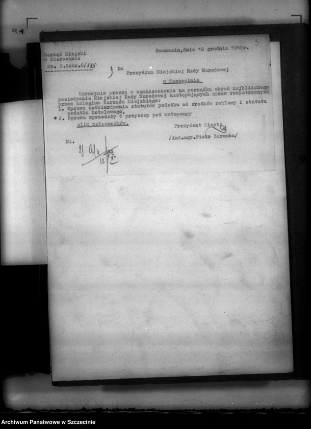 image.from.unit.number "Protokoły posiedzeń Kolegium i projekty uchwał Zarządu Miejskiego  m-c kwiecień-grudzień"