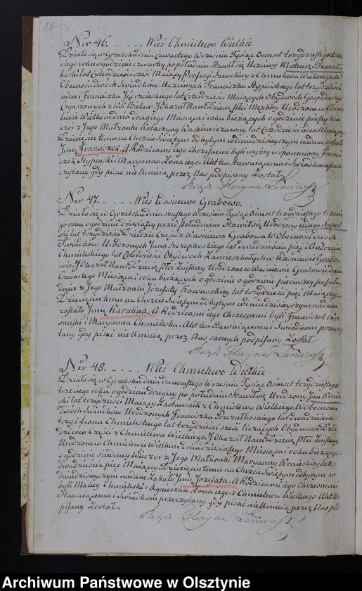 image.from.unit.number "Duplicat Urodzenia, Zaślubienia i Zeyścia Parafii Grzebsk z roku 1833-go"