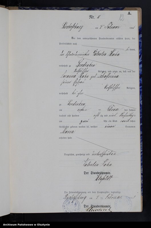 image.from.team "Urząd Stanu Cywilnego w Stanclewie pow. biskupiecki (dawny pow. reszelski)"
