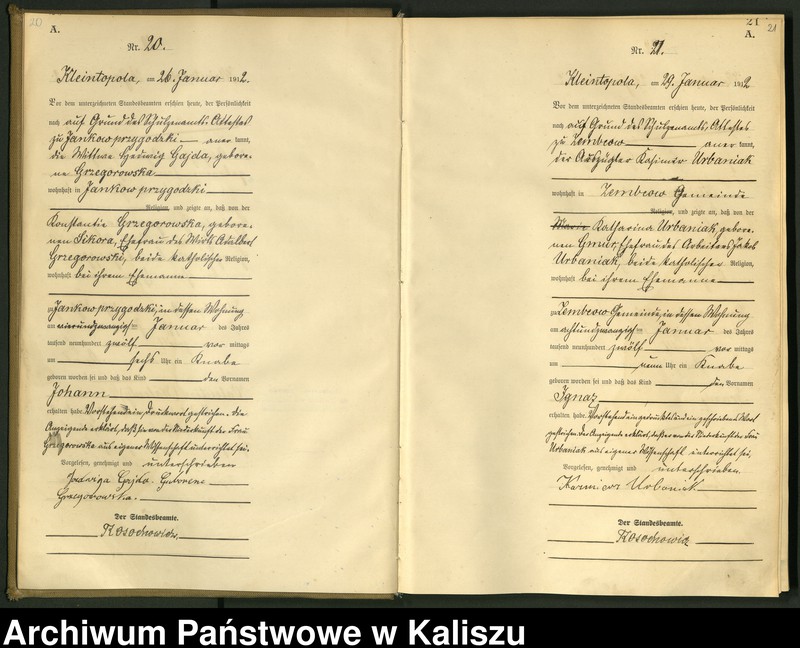 Obraz 14 z jednostki "[Księga urodzeń]"