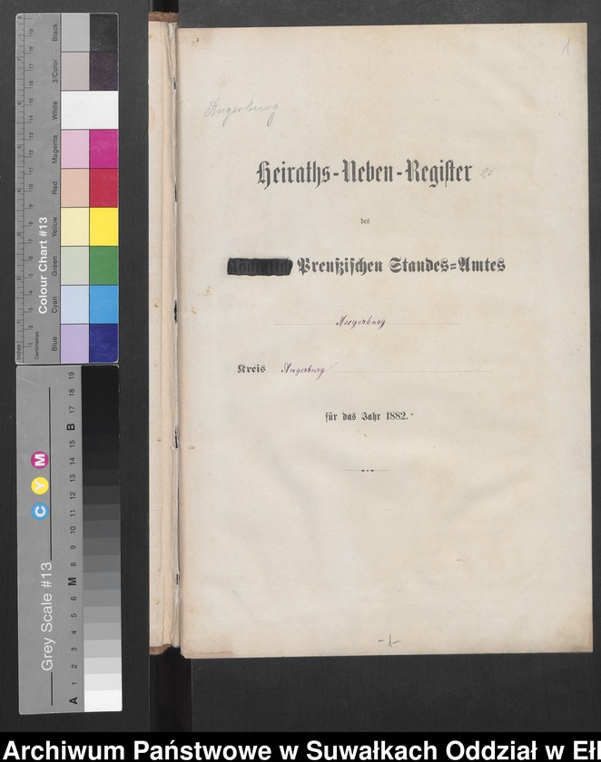 image.from.unit.number "Heiraths-Neben-Register des Preussischen Standes-Amtes Angerburg Kreis Angerburg"