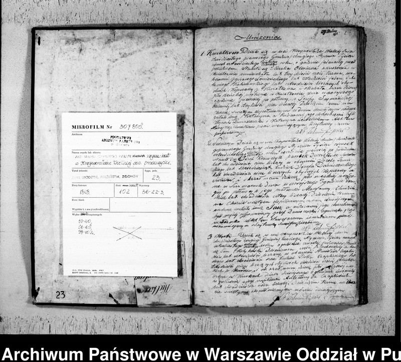 image.from.unit.number "Akta urodzeń, małżeństw i zgonów"