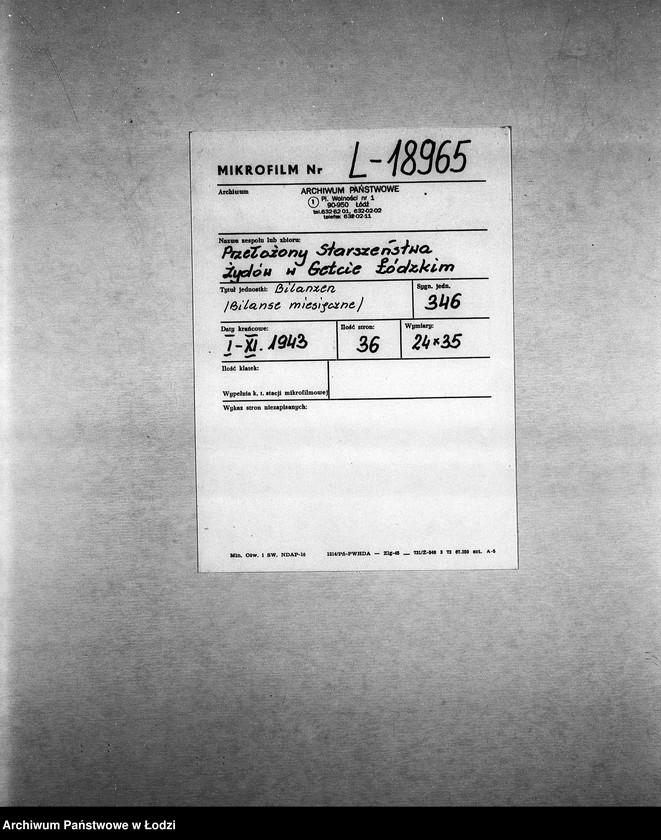 Obraz 2 z jednostki "Bilanzen [Bilanse miesięczne]"