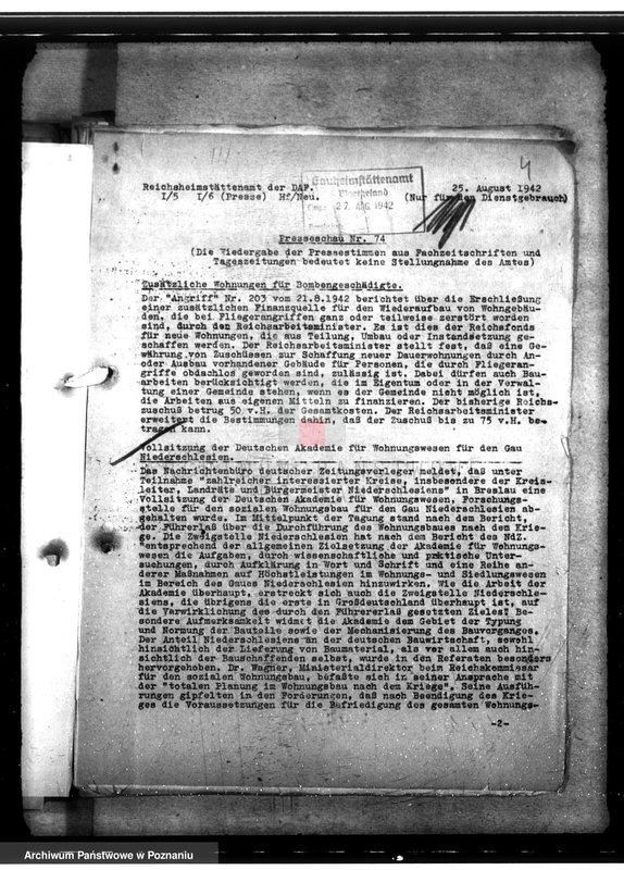 Obraz 8 z jednostki "Sondermassnahmen zur Schaffung von Behelfsunterkünften für Bombenbeschädigte"