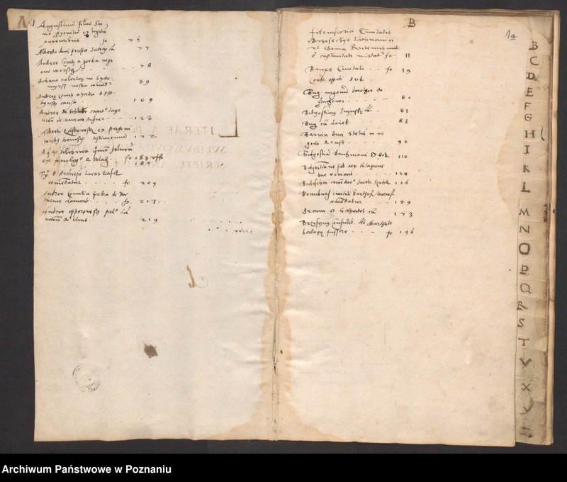 image.from.unit.number "Literae a dominis consulibus civitatis Posnaniae scriptae anno domini 1535"