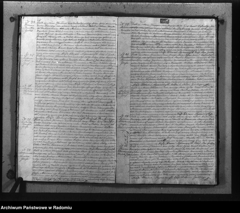 image.from.unit.number "Akta urodzonych, małzeństwa i zeyścia gminy i parafii Głowaczewskiwy w roku 1839"