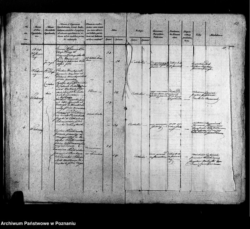 Obraz 8 z jednostki "Libri metrices baptisatorum, desponsatorum, mortuorum"