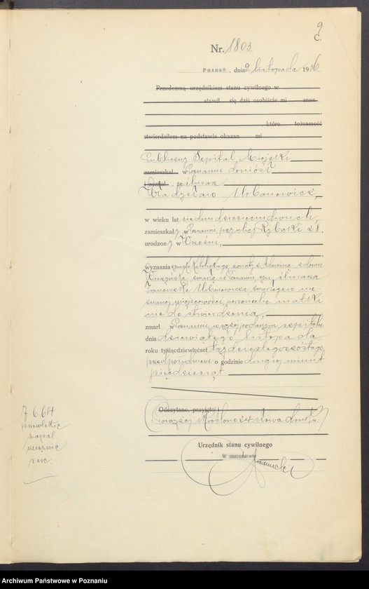 Obraz 11 z jednostki "Księga miejscowa zgonów tom IV [Rejestr główny zgonów]"