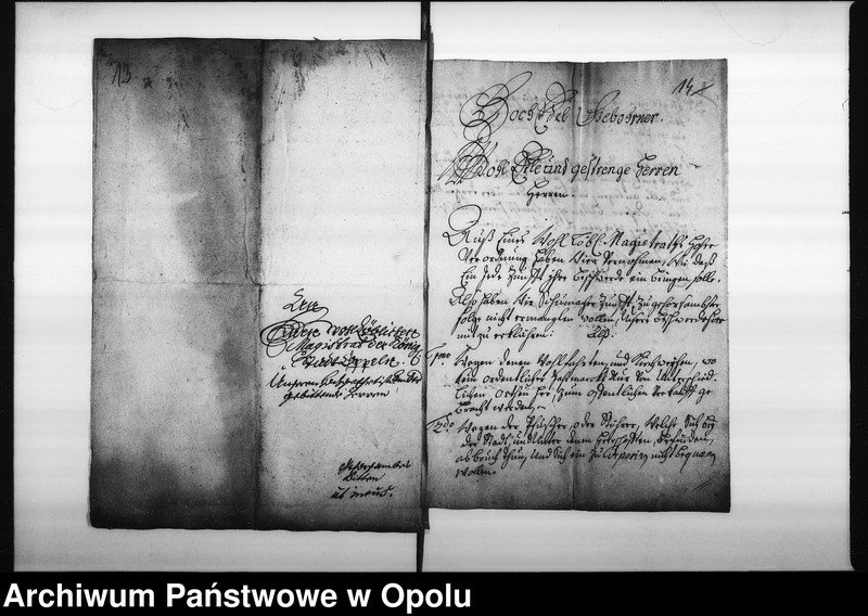 Obraz 13 z jednostki "Acta in Sachen des hiesigen Schumacher Mittels wegen der Fuscher und was dergleichen mehr"