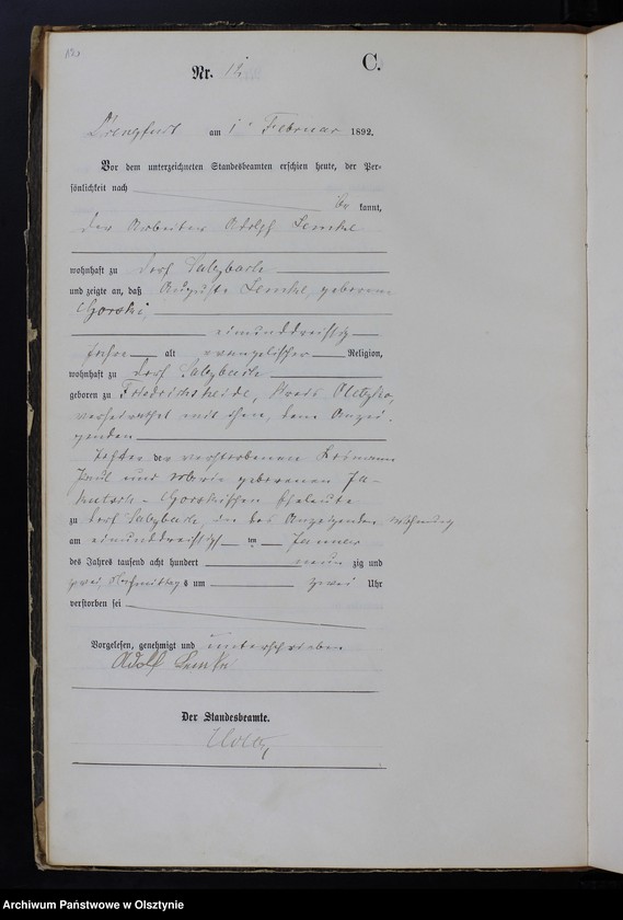 image.from.unit.number "Sterbe-Haupt-Register Nr 1 - 121"