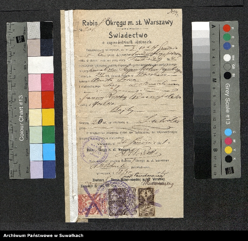 image.from.unit.number "[Dokumenty do akt małżeństw okręgu bożniczego w Suwałkach z 1922 roku]"