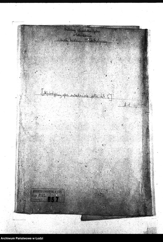 Obraz 3 z jednostki "[Alfabetyczny spis mieszkańców getta. Litera S]"