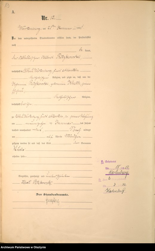 image.from.unit.number "Geburts-Haupt-Register Nr 1 - 182"