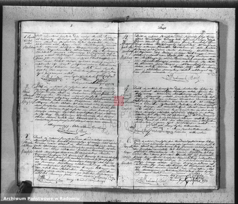 Obraz 4 z jednostki "Książka duplikat zwana do zapisywania aktów urodzenia, zaślubienia i śmierci w parafii niechrześcijańskiej Przytyka na rok 1827"
