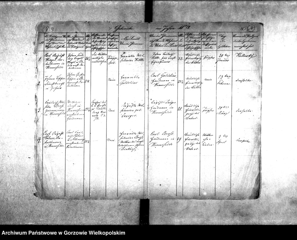 image.from.unit.number "Duplikate der Kirchenbücher von: Wormsfelde (Wojcieszyce) mit Unterförsterei, Theerofen und Mühlen, Stolzenberg (Różanki) mit Oberförsterei, Ziegelei, Kolonie und Theerofen."