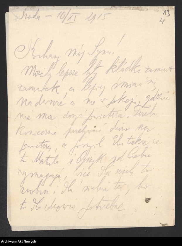 image.from.unit.number "Korespondencja z rodziną. Załączniki: odpis artykułu "Le Figaro" o polityce Józefa Becka; program i opis akademii w 15-ą rocznicę bitwy pod Rarańczą"