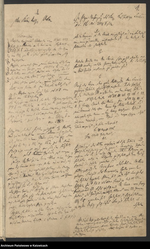 Obraz 4 z jednostki "Acta betr. die Correspondenz mit dem Königlichen Kreis Gericht zu Luckau und Verfügungen desselben, als obervormundschaftliche Behörde der Gräflich von Kleistschen Erben, in Betracht des verpachteten Gutes Mittel-Lazisk"