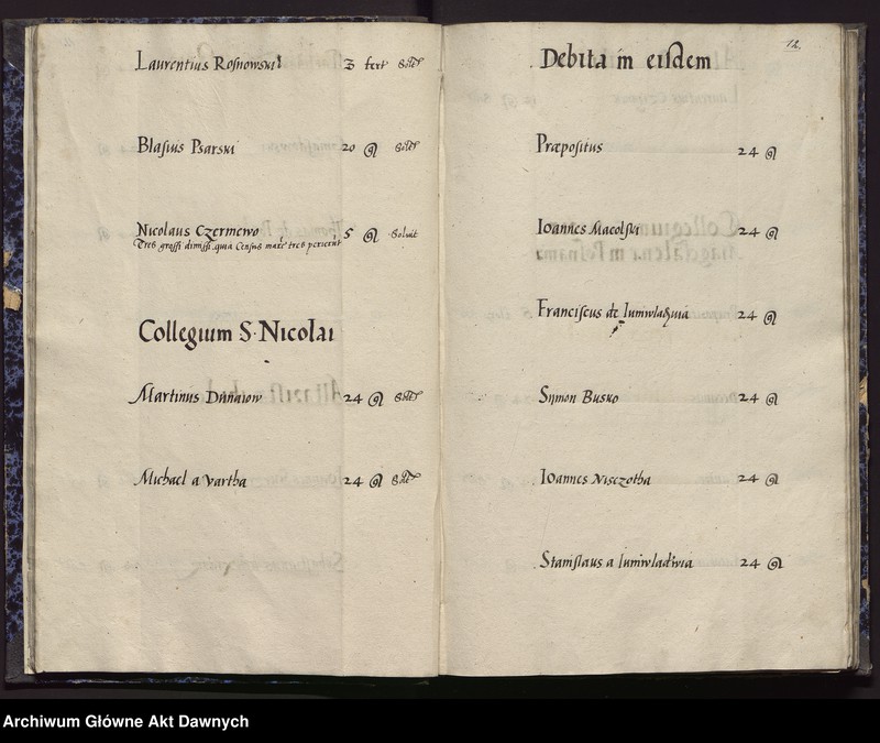 image.from.unit.number "Regestrum contributionis duplae in totum clerum decretae pro ser[enissi]mo Sig. Augusto rege Poloniae A.D. 1561 in synodo provinciali Varsoviensi --"