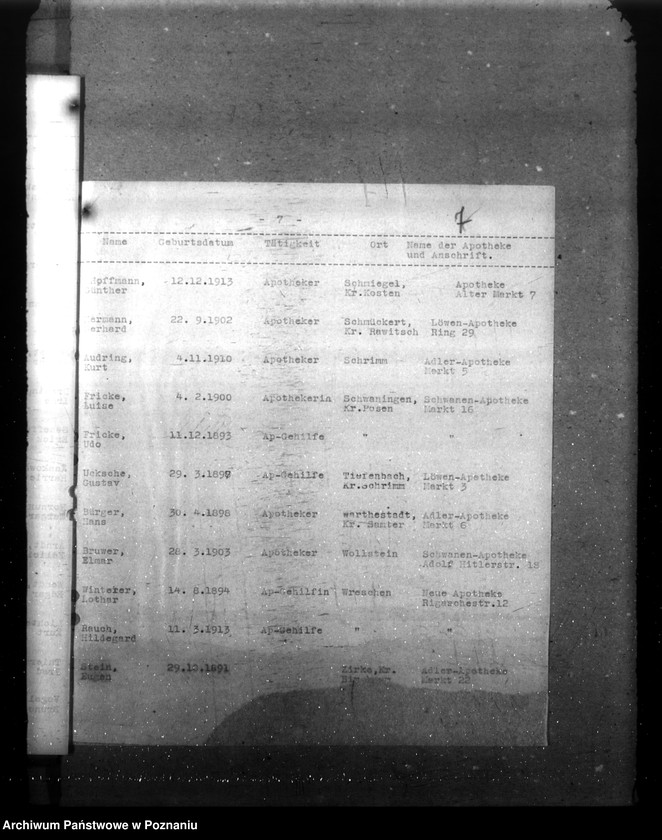 Obraz 11 z jednostki "Spisy lekarzy i aptekarzy w Kraju Warty"