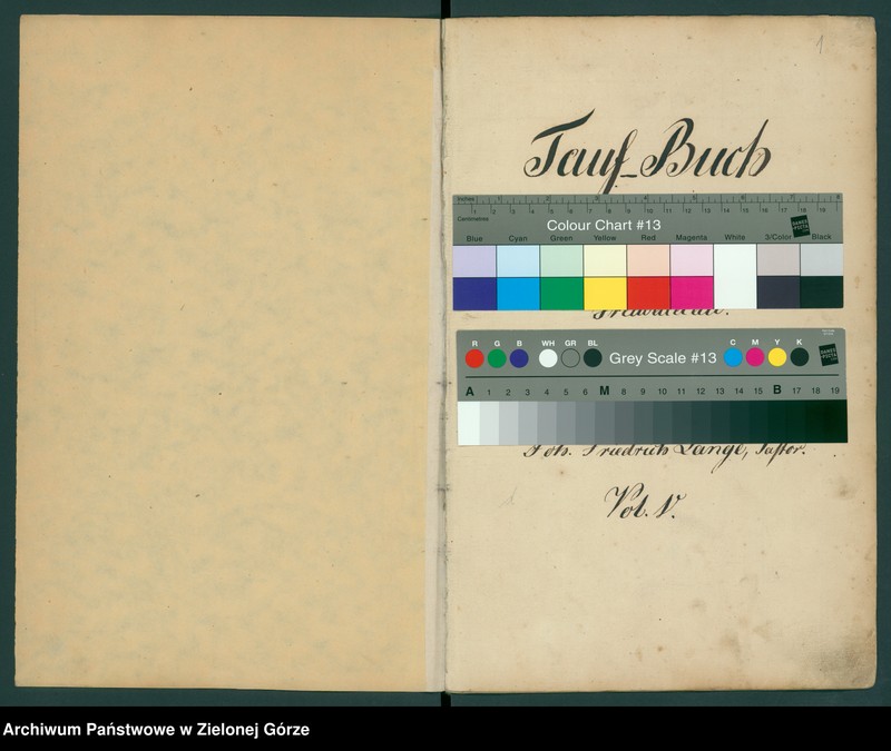 image.from.unit "Tauf - Buch bei der evangel[ischen] Kirche zu Freiwaldau In Gebrauch genommen 1843 [-1870]"